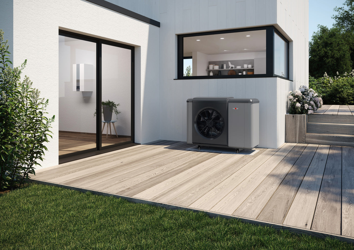 Wolf CHA-Monoblock 10/400V – Wolf Monoblock-Wärmepumpe (Ansicht 2)
